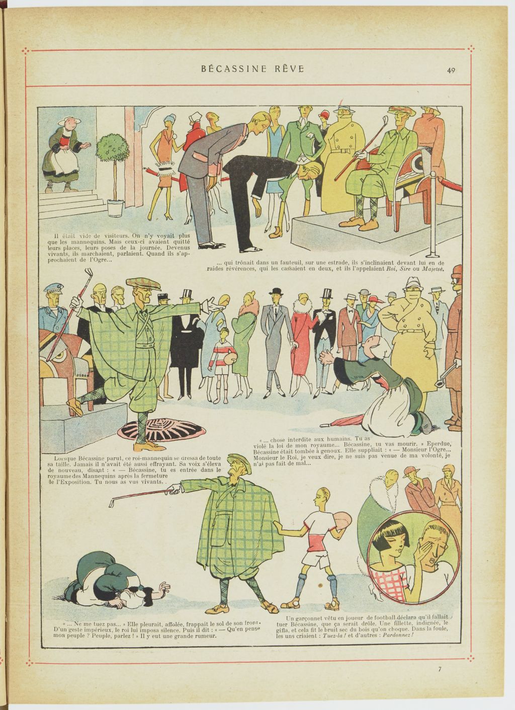 Bécassine – Bécassine, son oncle et leurs amis (1926), page 50. Caumery & J.-P. Pinchon. Domaine public. Source gallica.bnf.fr / BnF.