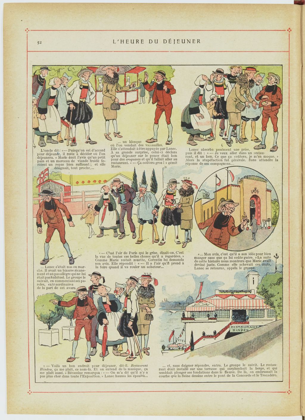 Bécassine – Bécassine, son oncle et leurs amis (1926), page 53. Caumery & J.-P. Pinchon. Domaine public. Source gallica.bnf.fr / BnF.