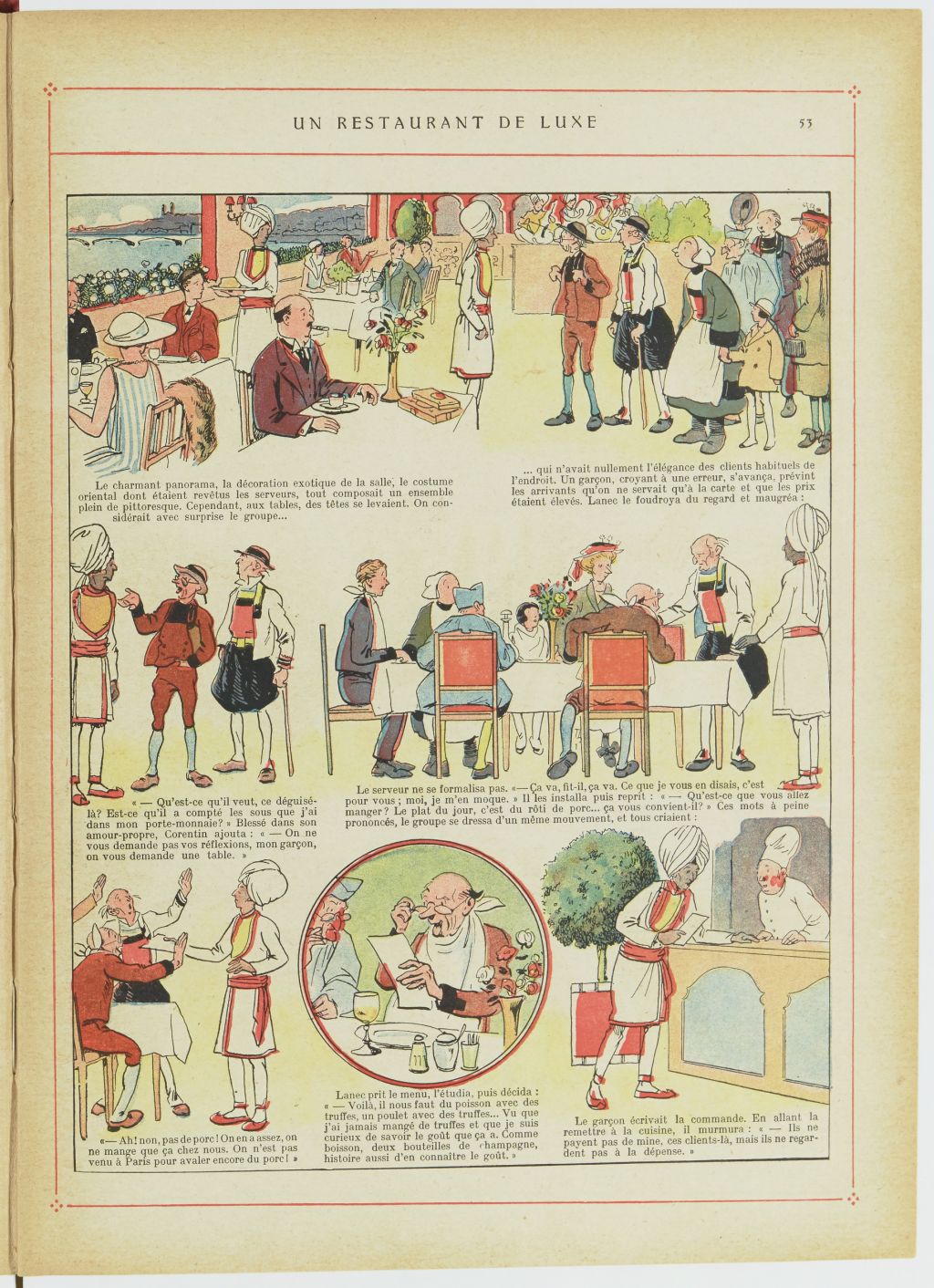 Bécassine – Bécassine, son oncle et leurs amis (1926), page 54. Caumery & J.-P. Pinchon. Domaine public. Source gallica.bnf.fr / BnF.