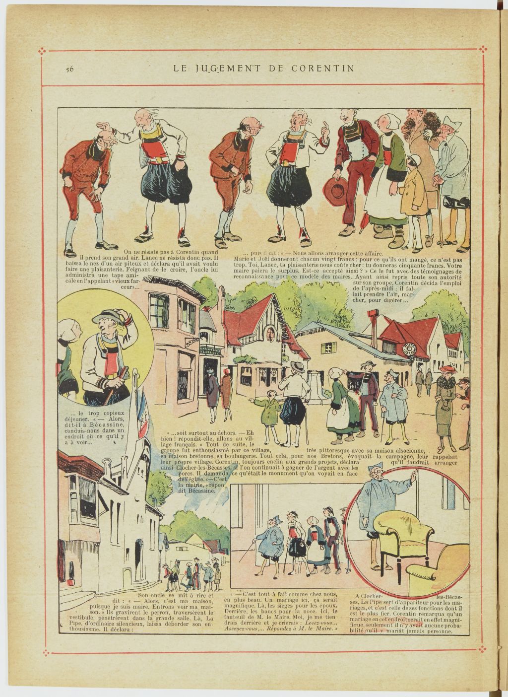 Bécassine – Bécassine, son oncle et leurs amis (1926), page 57. Caumery & J.-P. Pinchon. Domaine public. Source gallica.bnf.fr / BnF.