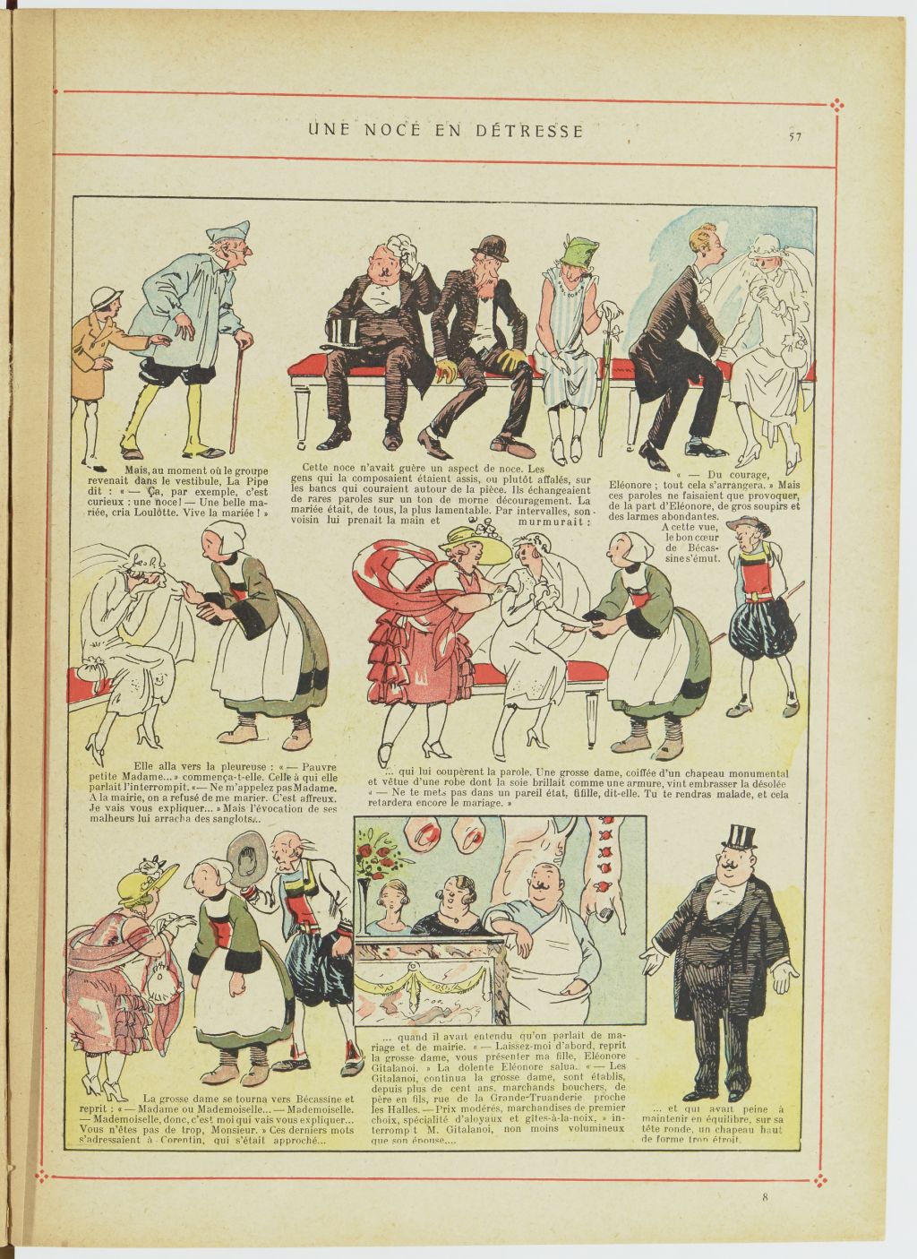 Bécassine – Bécassine, son oncle et leurs amis (1926), page 58. Caumery & J.-P. Pinchon. Domaine public. Source gallica.bnf.fr / BnF.