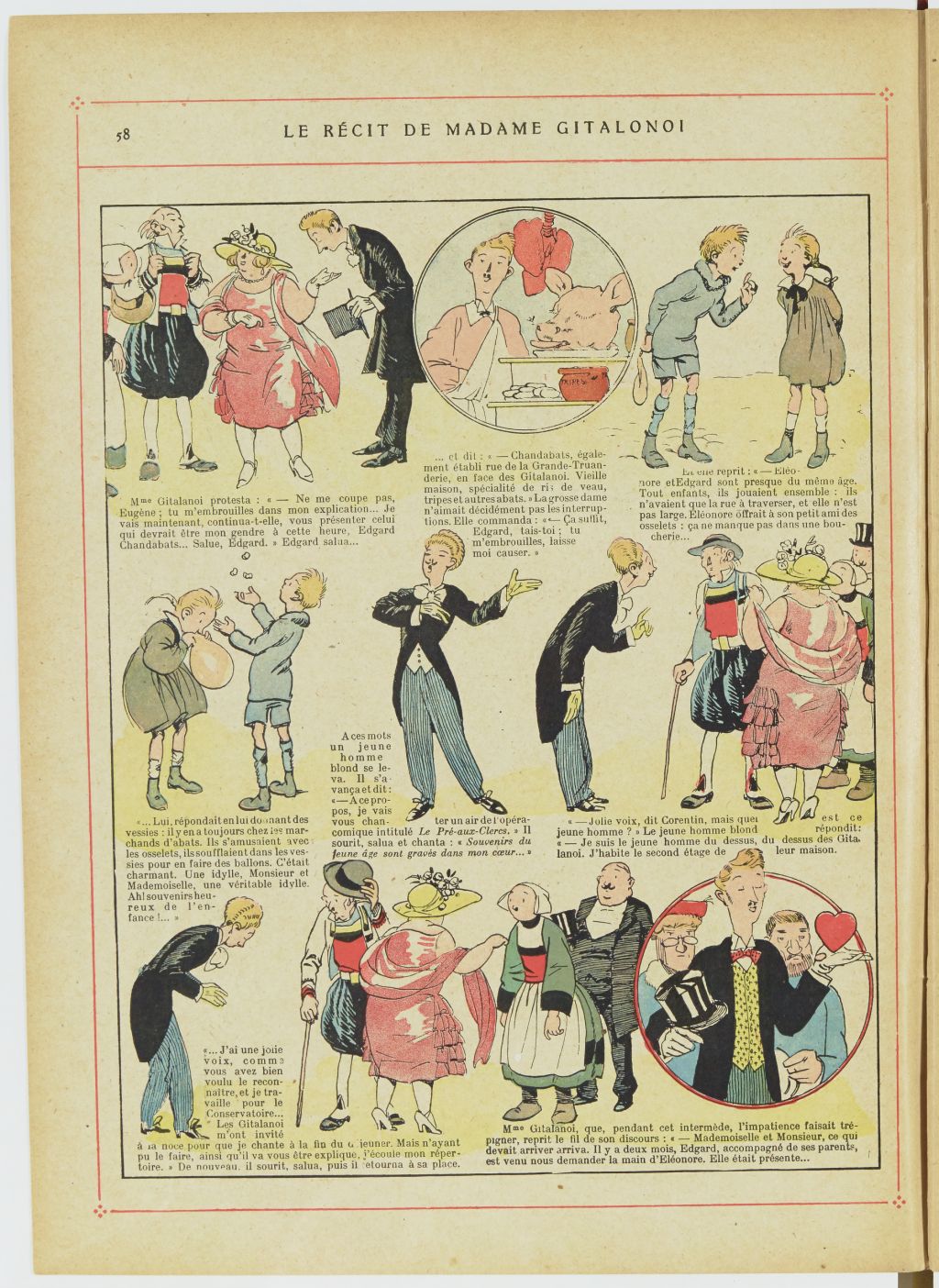 Bécassine – Bécassine, son oncle et leurs amis (1926), page 59. Caumery & J.-P. Pinchon. Domaine public. Source gallica.bnf.fr / BnF.