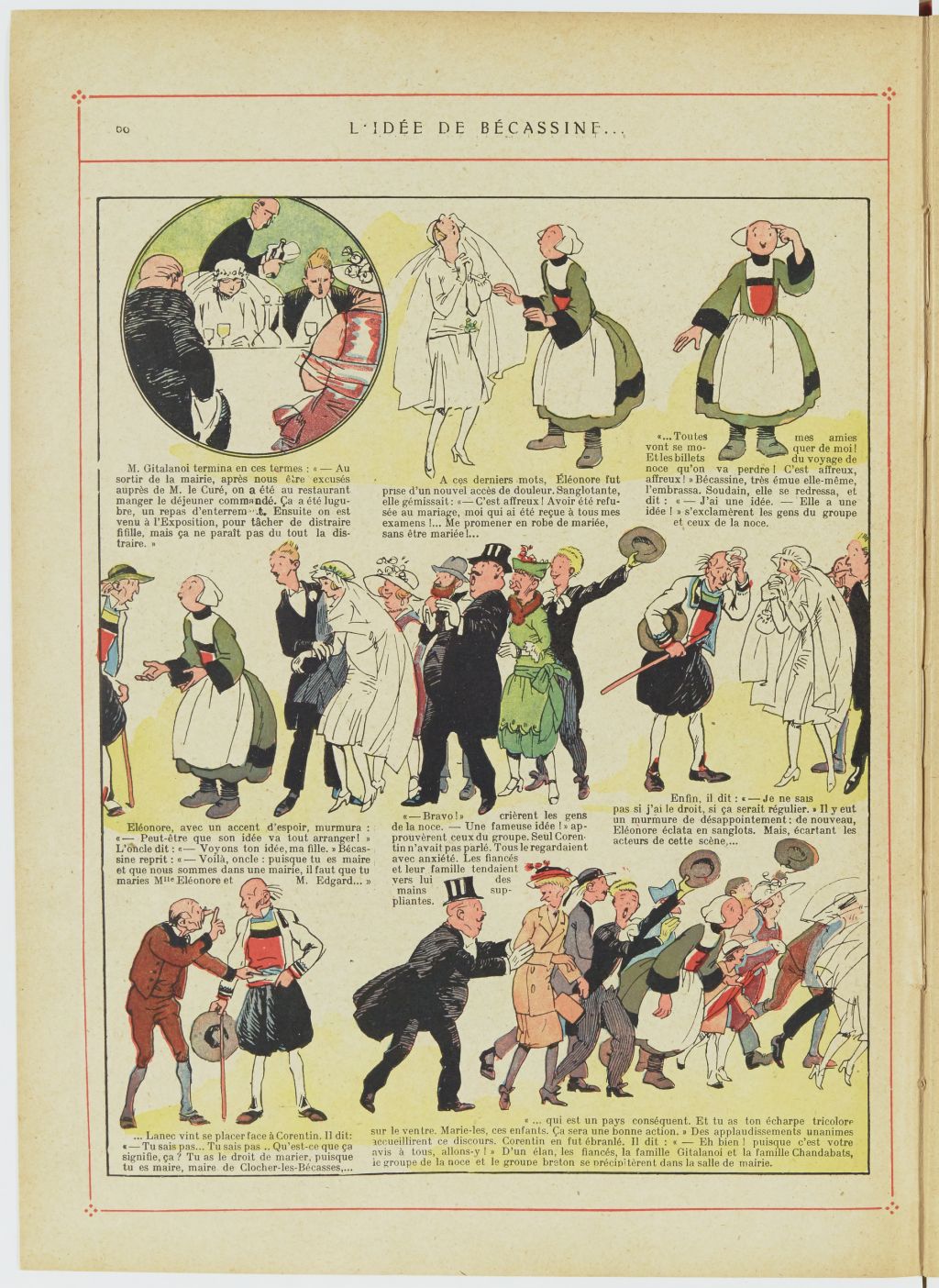 Bécassine – Bécassine, son oncle et leurs amis (1926), page 61. Caumery & J.-P. Pinchon. Domaine public. Source gallica.bnf.fr / BnF.