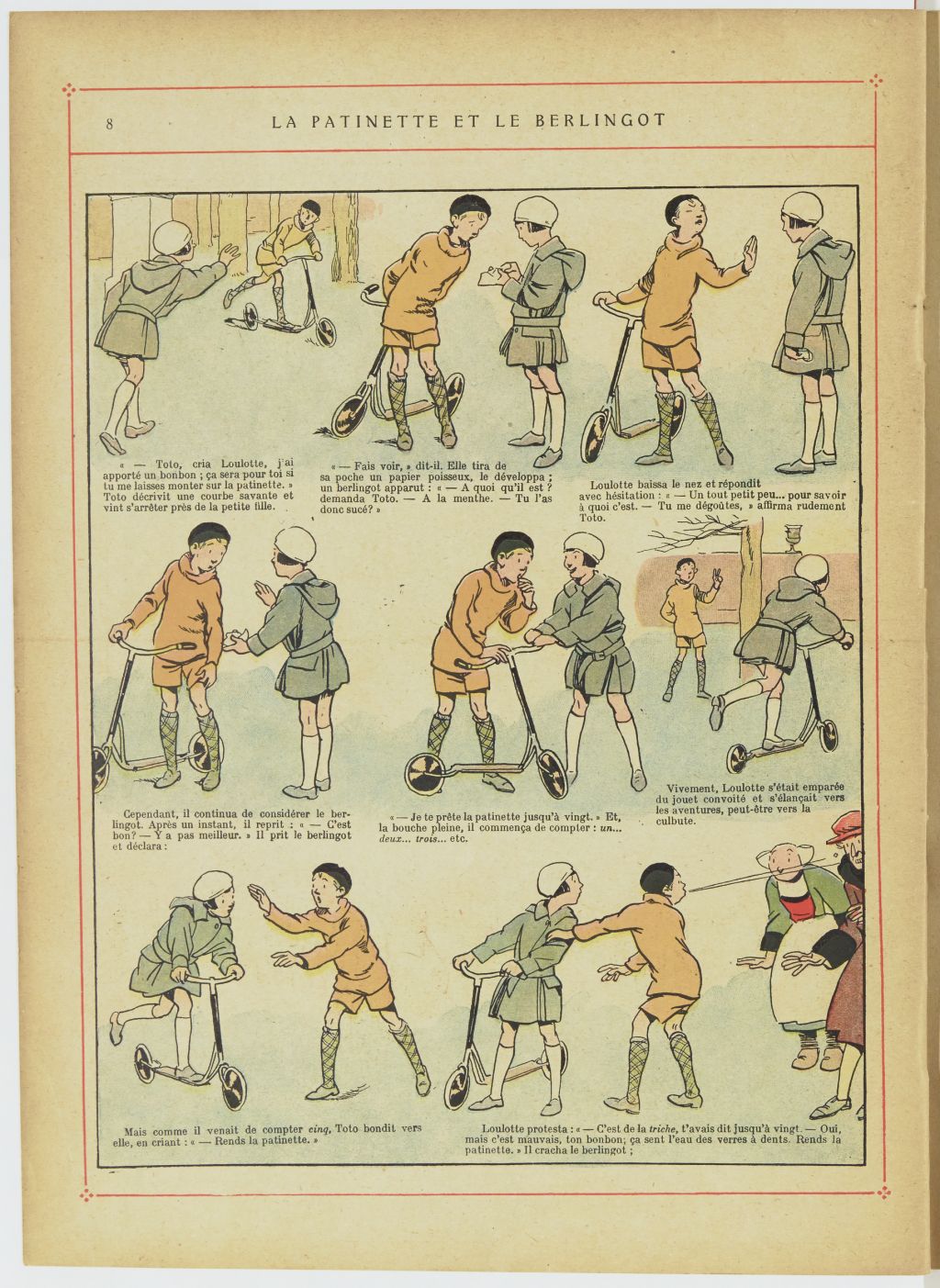 Bécassine – Bécassine, son oncle et leurs amis (1926), page 9. Caumery & J.-P. Pinchon. Domaine public. Source gallica.bnf.fr / BnF.