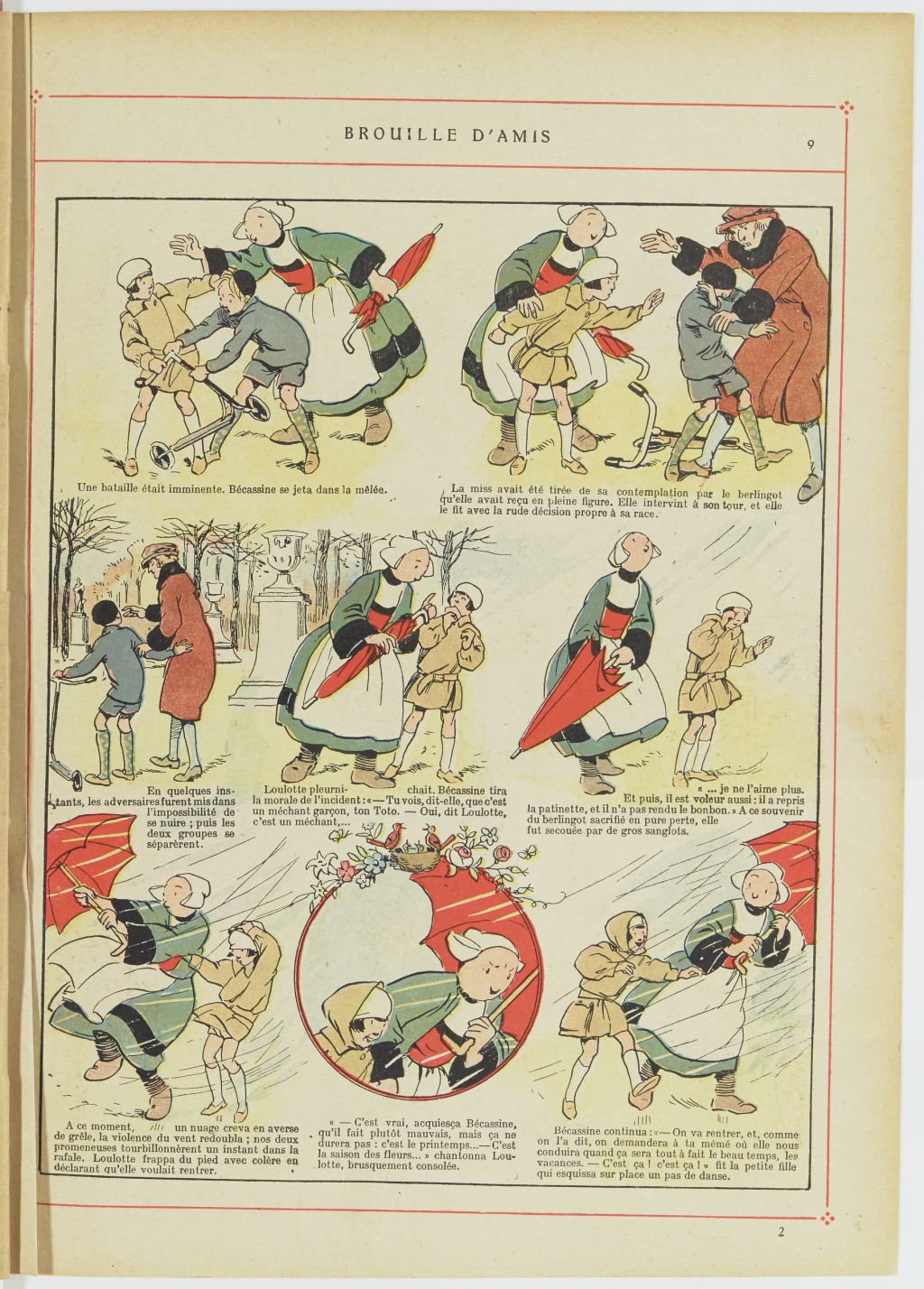 Bécassine – Bécassine, son oncle et leurs amis (1926), page 10. Caumery & J.-P. Pinchon. Domaine public. Source gallica.bnf.fr / BnF.