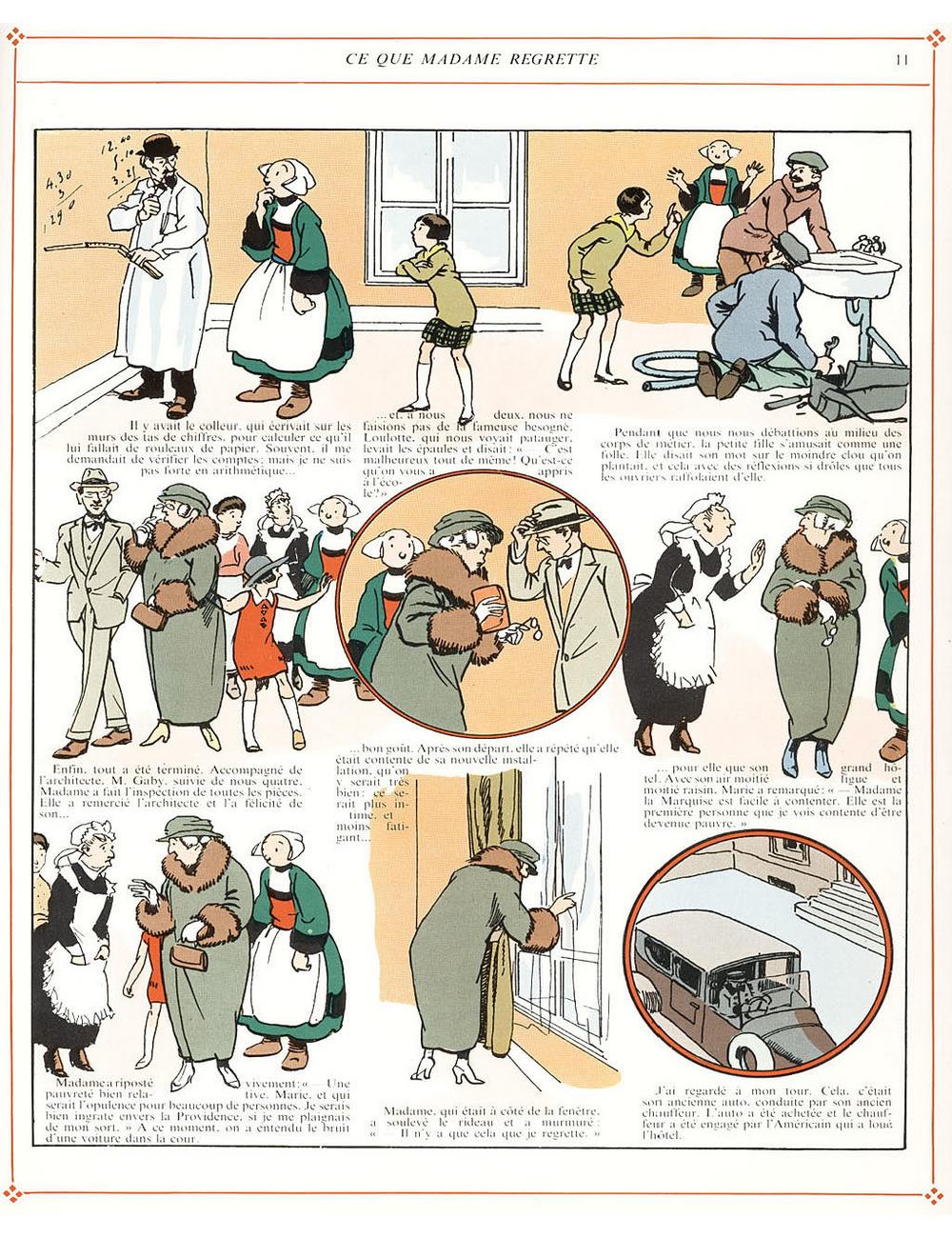 Bécassine – L'Automobile de Bécassine (1927), page 11. Caumery & J.-P. Pinchon. Domaine public.