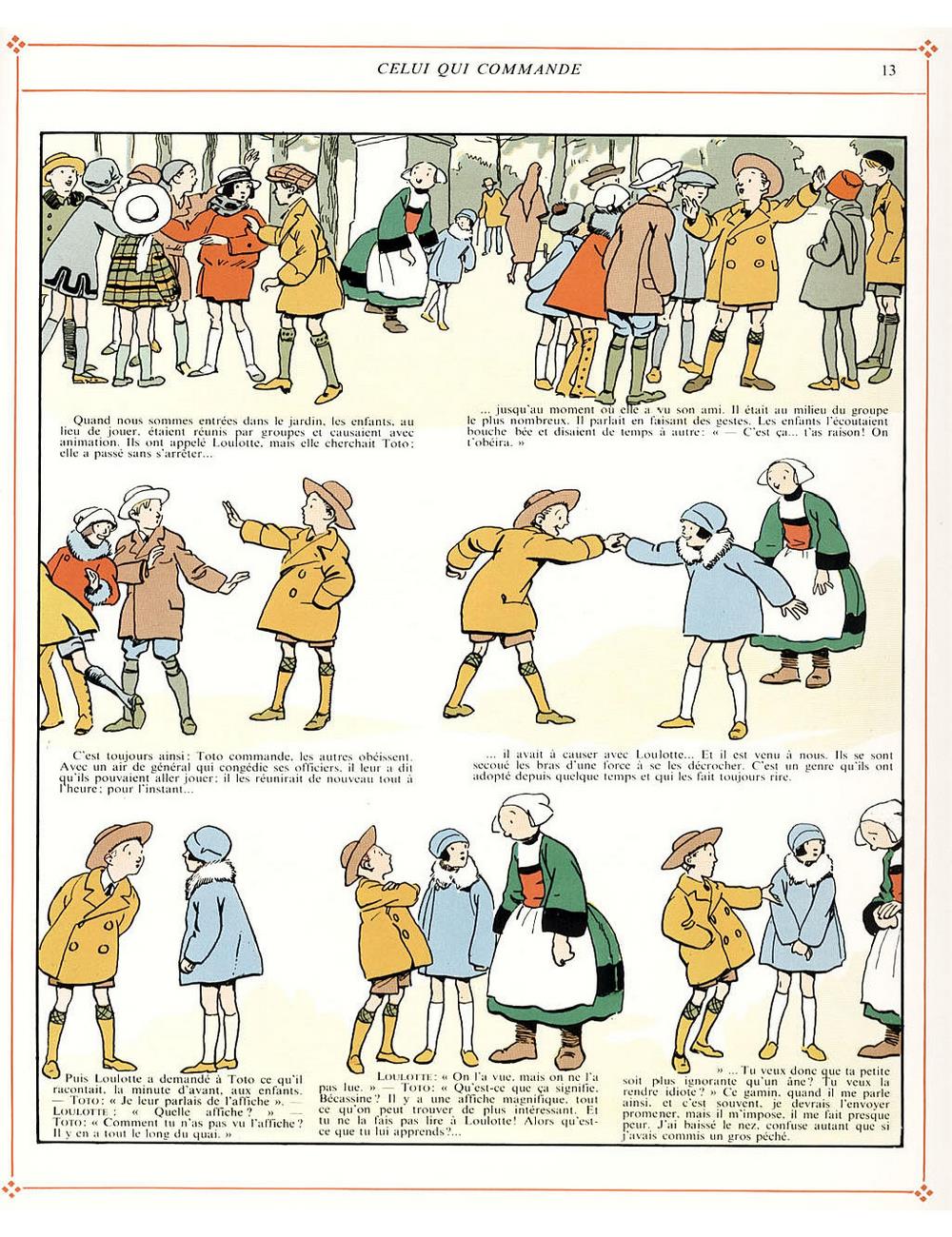 Bécassine – L'Automobile de Bécassine (1927), page 13. Caumery & J.-P. Pinchon. Domaine public.