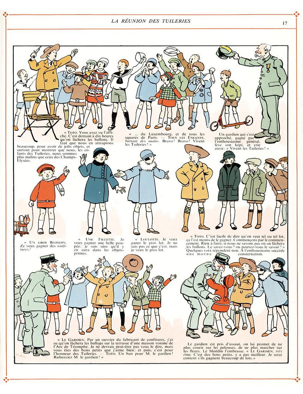 Bécassine – L'Automobile de Bécassine (1927), page 17. Caumery & J.-P. Pinchon. Domaine public.