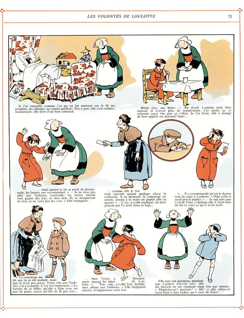 Bécassine – L'Automobile de Bécassine (1927), page 21. Caumery & J.-P. Pinchon. Domaine public.