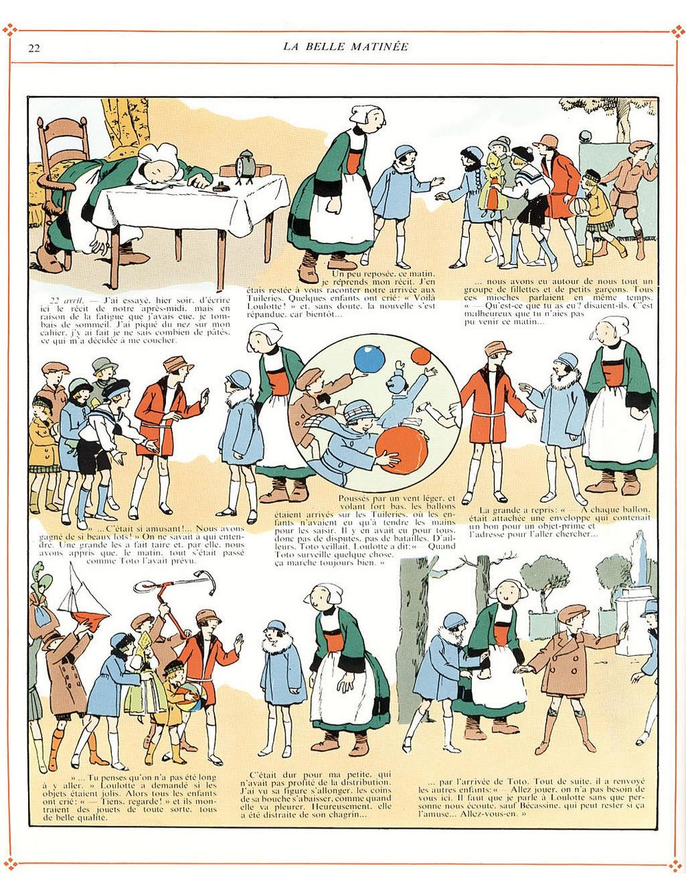 Bécassine – L'Automobile de Bécassine (1927), page 22. Caumery & J.-P. Pinchon. Domaine public.