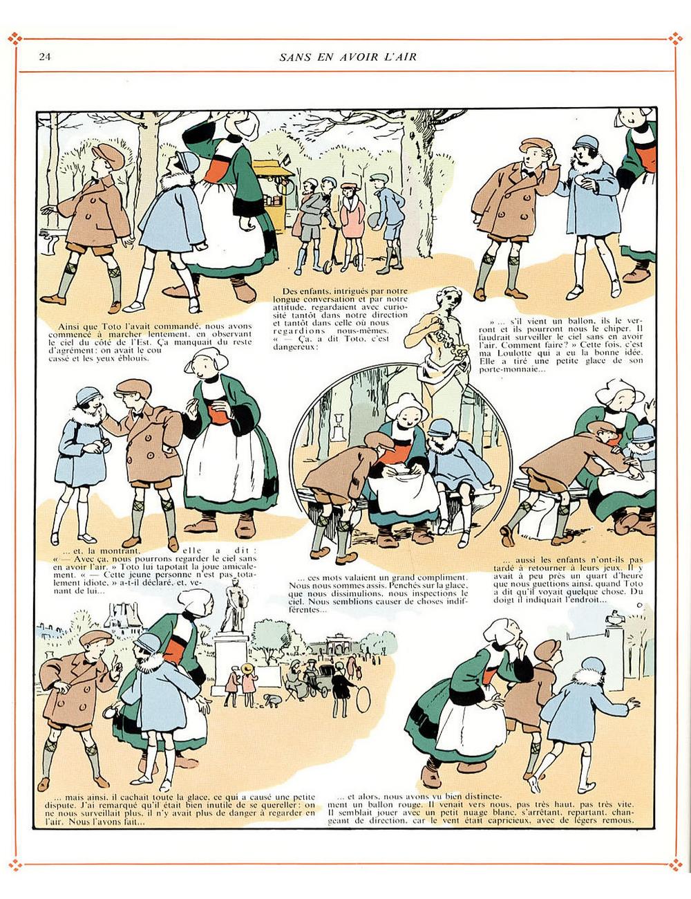 Bécassine – L'Automobile de Bécassine (1927), page 24. Caumery & J.-P. Pinchon. Domaine public.