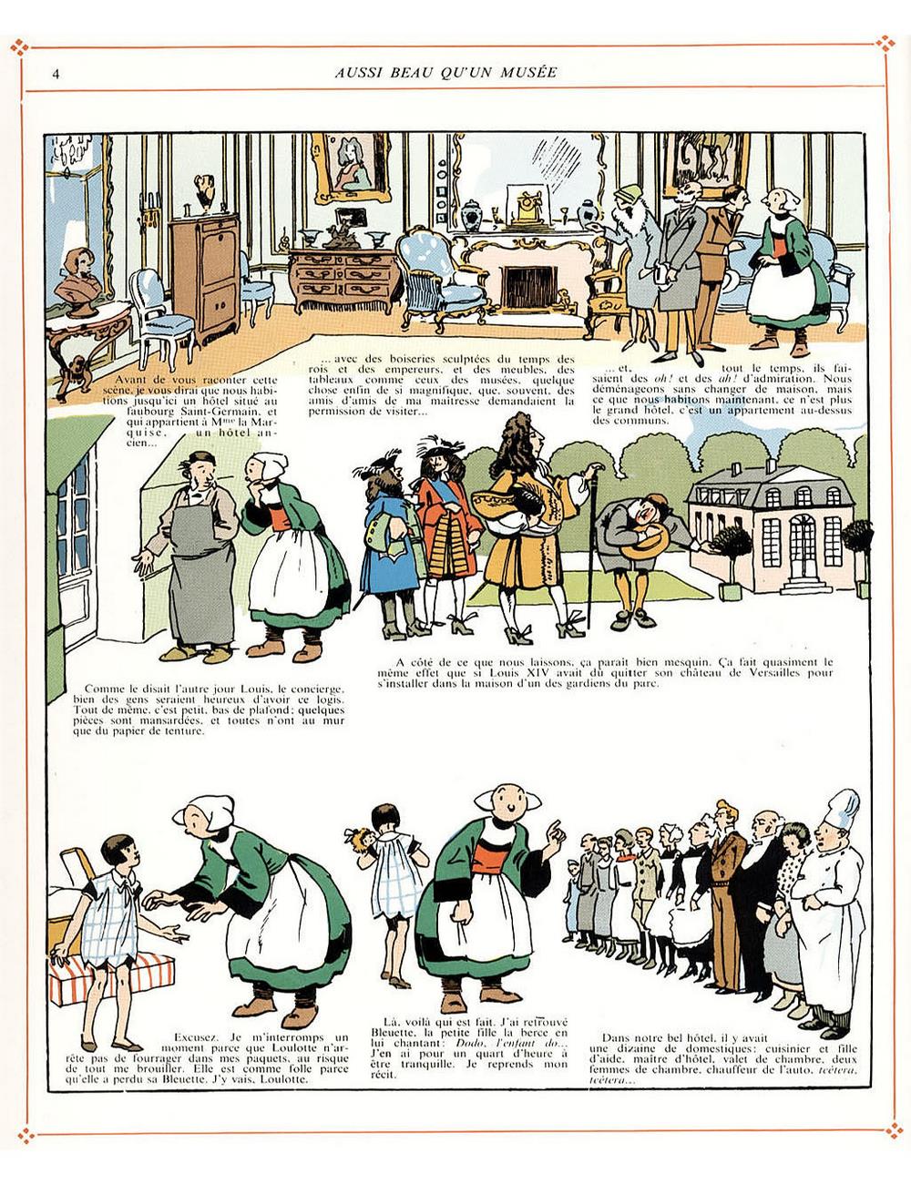 Bécassine – L'Automobile de Bécassine (1927), page 4. Caumery & J.-P. Pinchon. Domaine public.