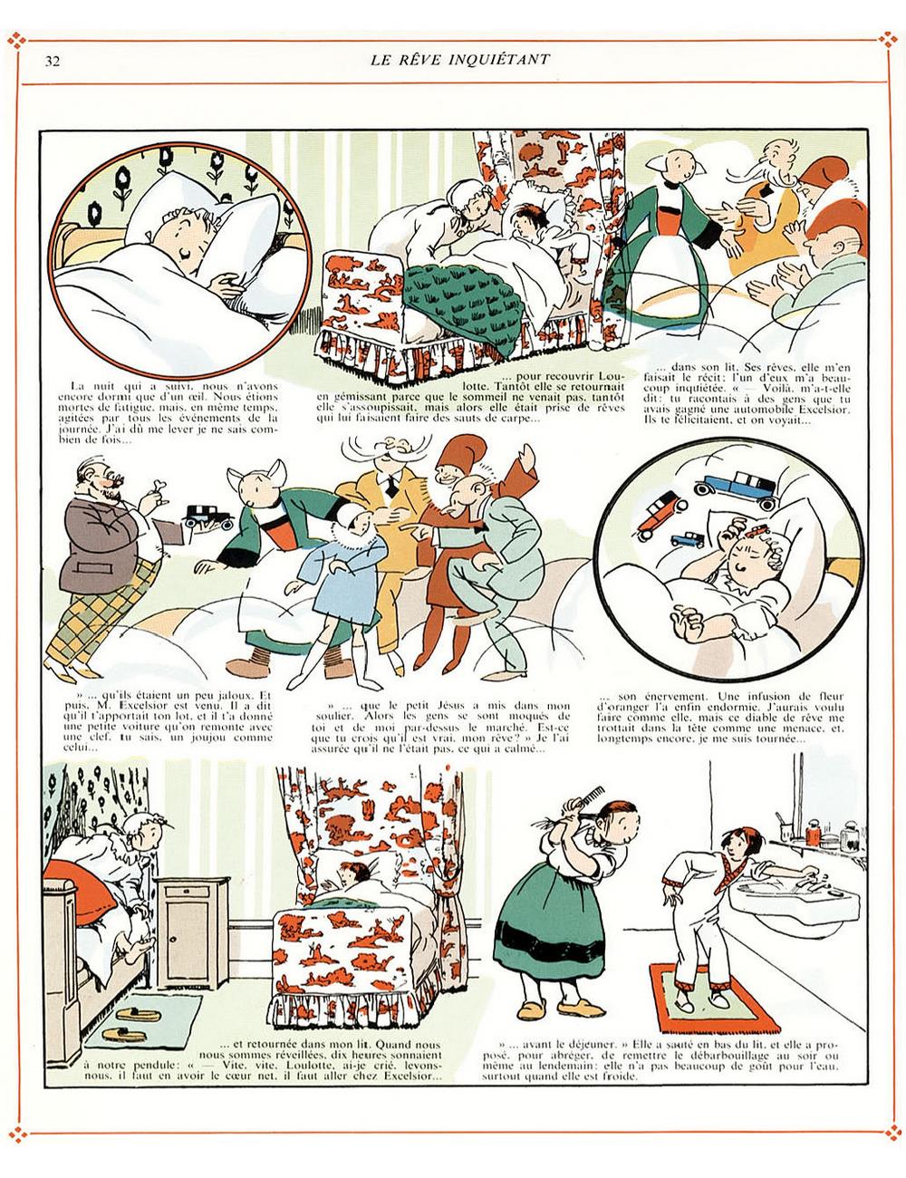 Bécassine – L'Automobile de Bécassine (1927), page 32. Caumery & J.-P. Pinchon. Domaine public.