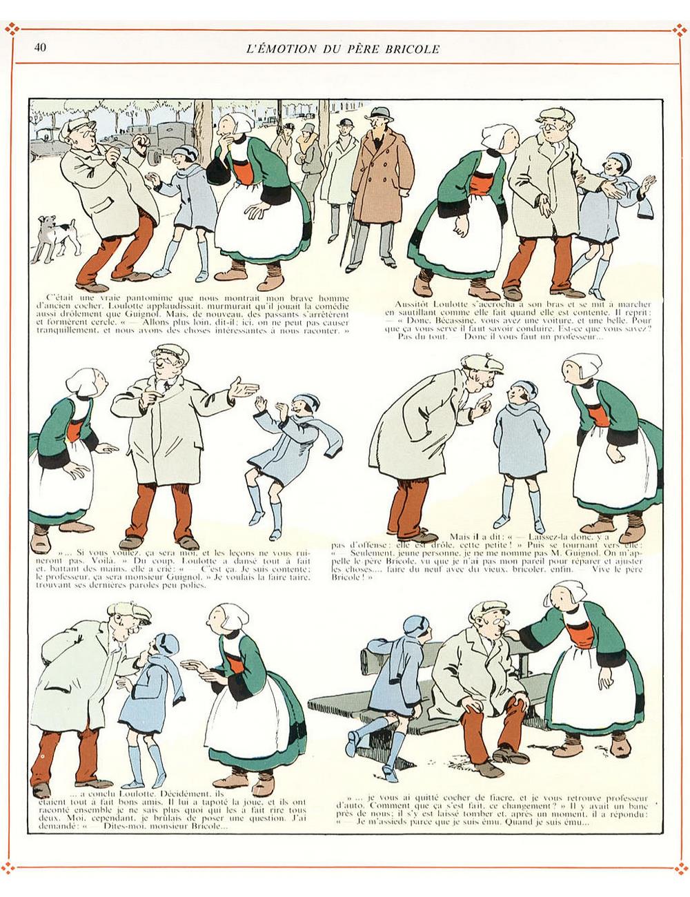 Bécassine – L'Automobile de Bécassine (1927), page 40. Caumery & J.-P. Pinchon. Domaine public.
