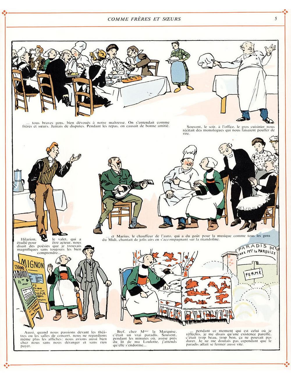 Bécassine – L'Automobile de Bécassine (1927), page 5. Caumery & J.-P. Pinchon. Domaine public.