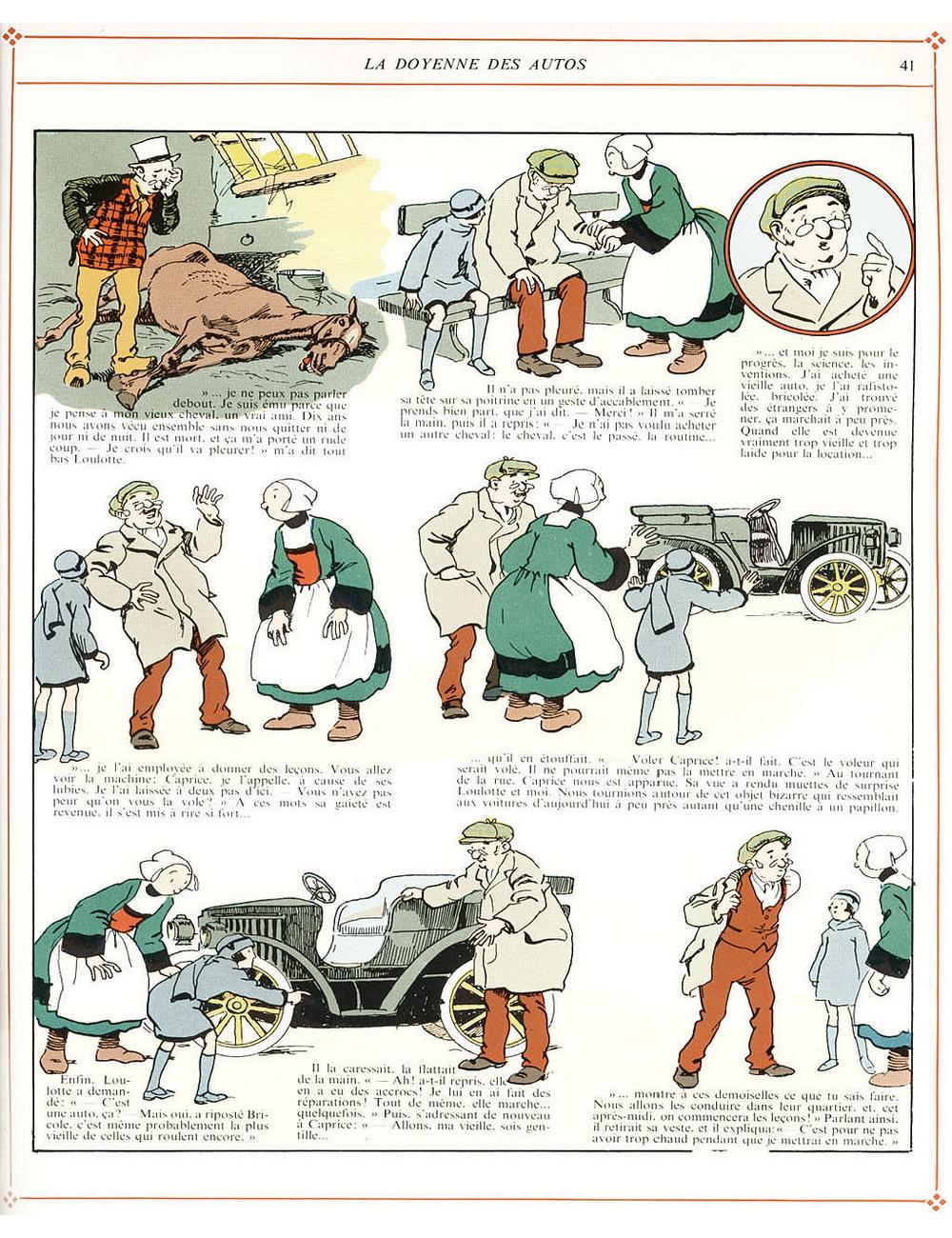 Bécassine – L'Automobile de Bécassine (1927), page 41. Caumery & J.-P. Pinchon. Domaine public.