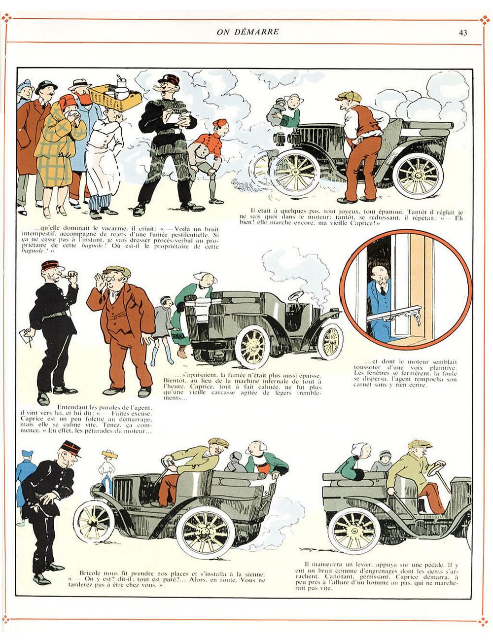 Bécassine – L'Automobile de Bécassine (1927), page 43. Caumery & J.-P. Pinchon. Domaine public.