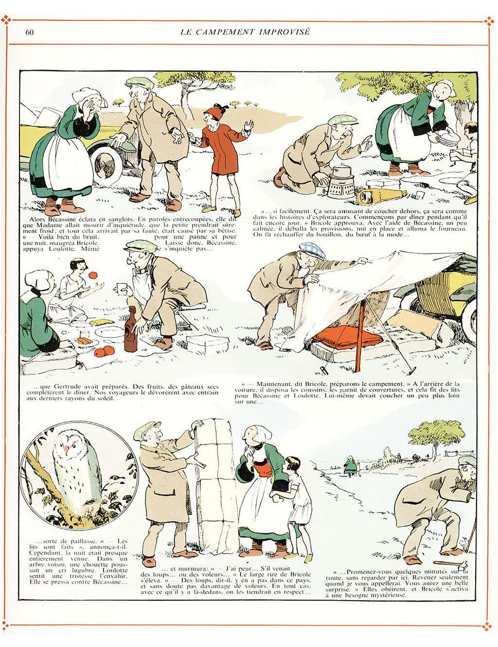 Bécassine – L'Automobile de Bécassine (1927), page 60. Caumery & J.-P. Pinchon. Domaine public.