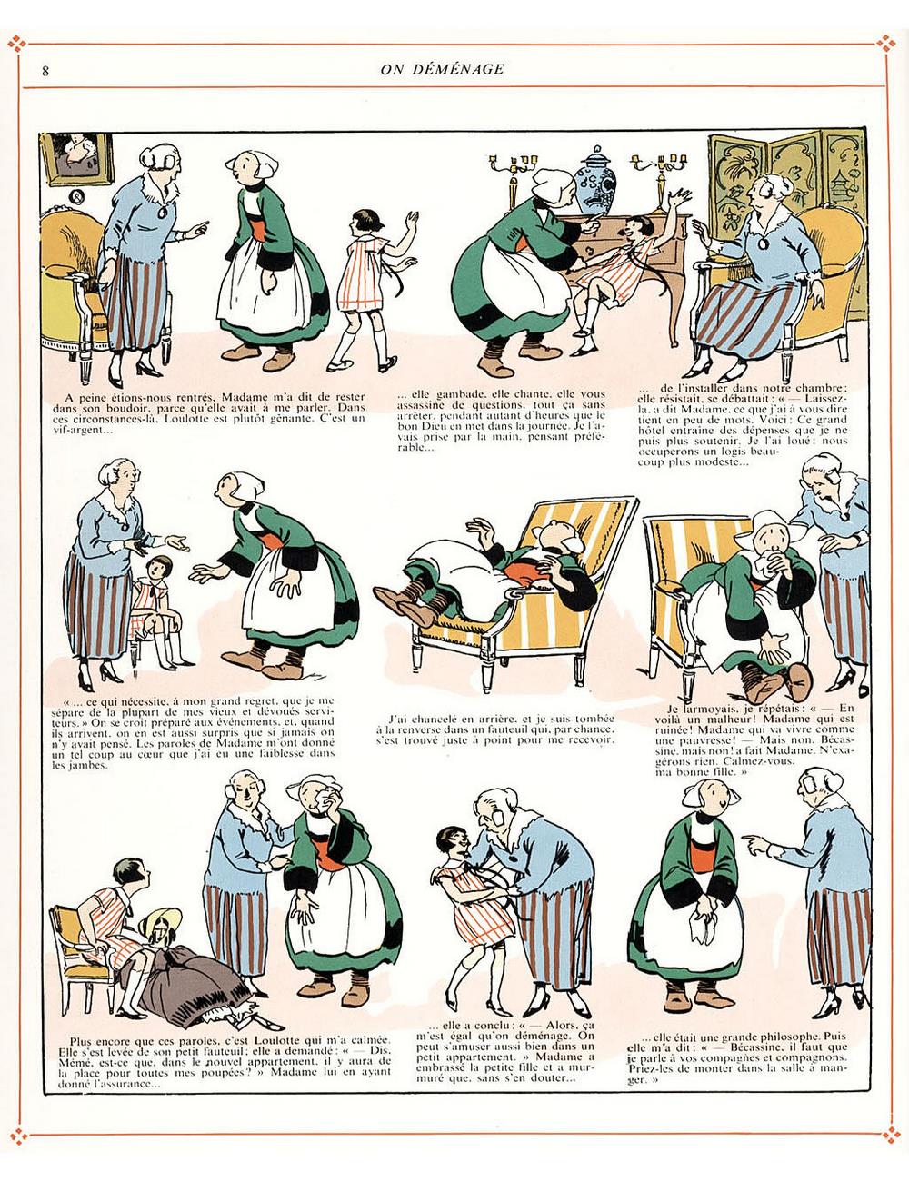 Bécassine – L'Automobile de Bécassine (1927), page 8. Caumery & J.-P. Pinchon. Domaine public.