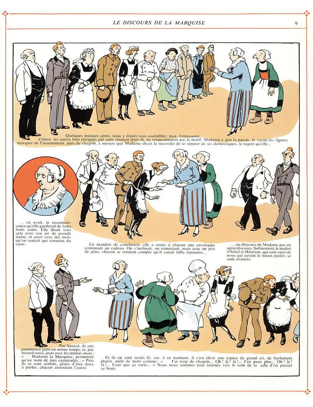 Bécassine – L'Automobile de Bécassine (1927), page 9. Caumery & J.-P. Pinchon. Domaine public.