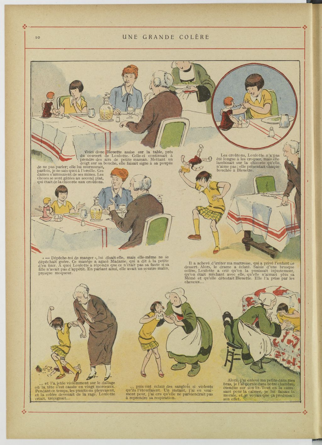 Bécassine – Bécassine au pensionnat (1928), page 11. Caumery & J.-P. Pinchon. Domaine public. Source gallica.bnf.fr / BnF.