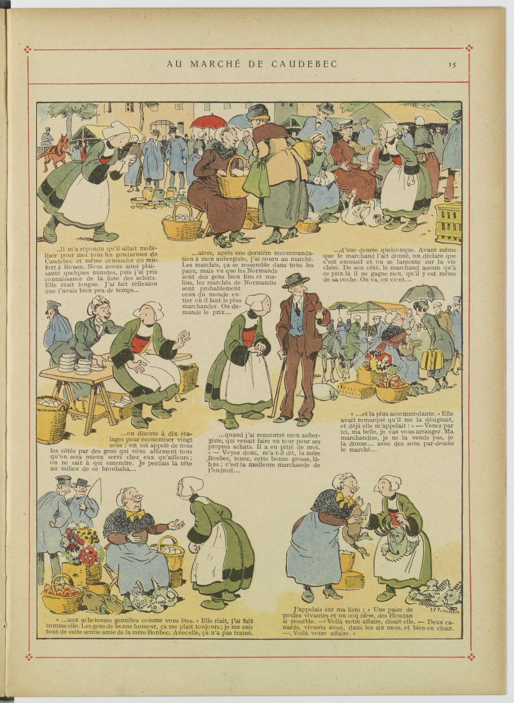 Bécassine – Bécassine au pensionnat (1928), page 16. Caumery & J.-P. Pinchon. Domaine public. Source gallica.bnf.fr / BnF.