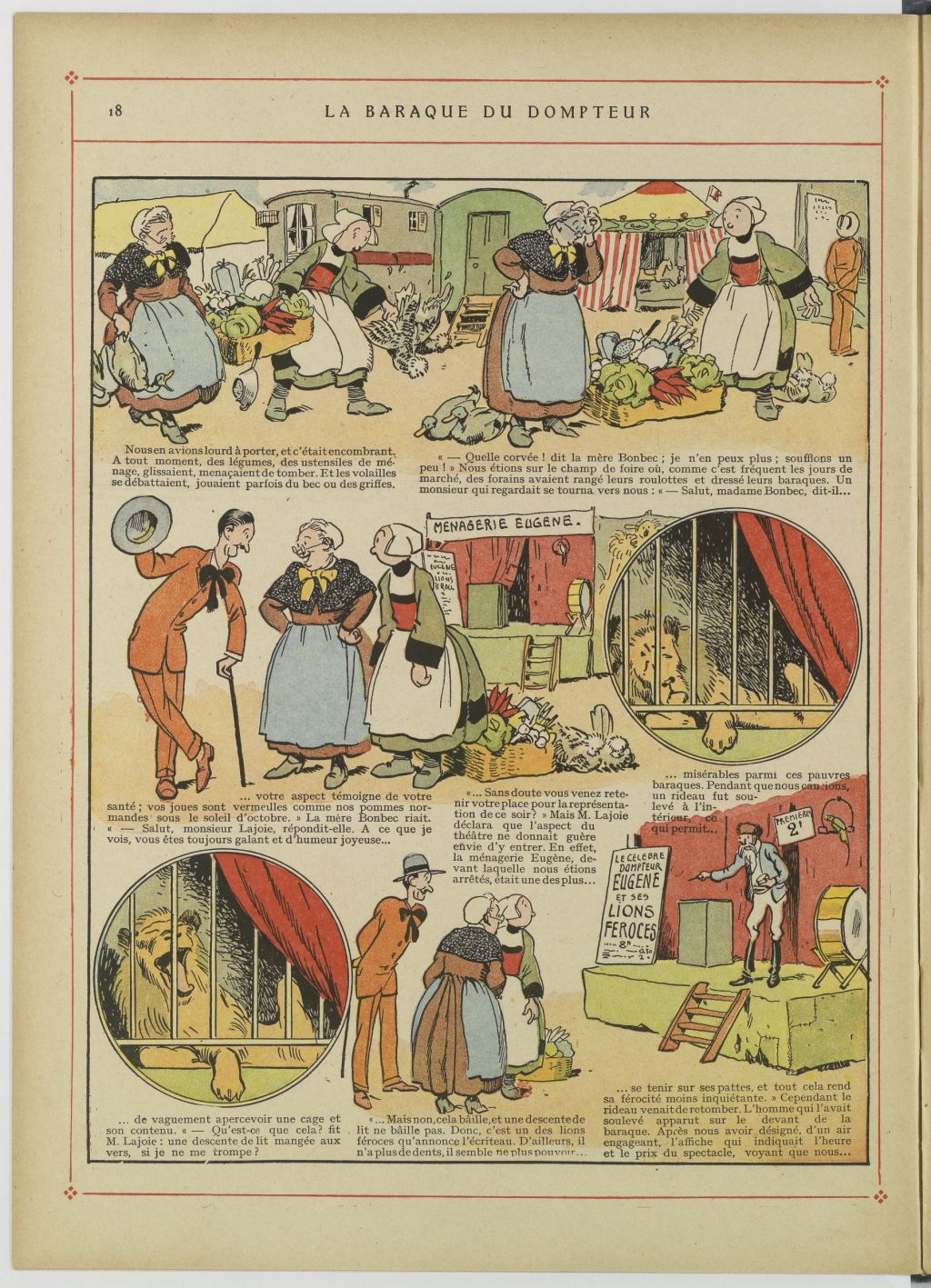 Bécassine – Bécassine au pensionnat (1928), page 19. Caumery & J.-P. Pinchon. Domaine public. Source gallica.bnf.fr / BnF.