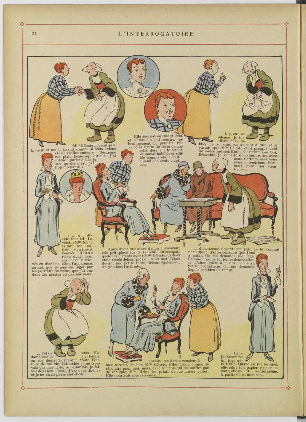 Bécassine – Bécassine au pensionnat (1928), page 23. Caumery & J.-P. Pinchon. Domaine public. Source gallica.bnf.fr / BnF.