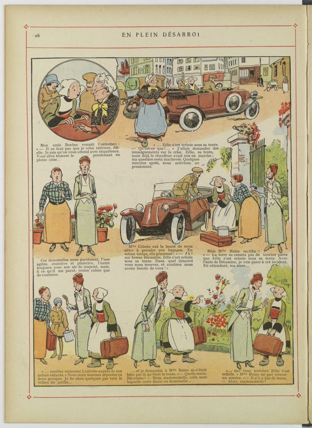 Bécassine – Bécassine au pensionnat (1928), page 27. Caumery & J.-P. Pinchon. Domaine public. Source gallica.bnf.fr / BnF.