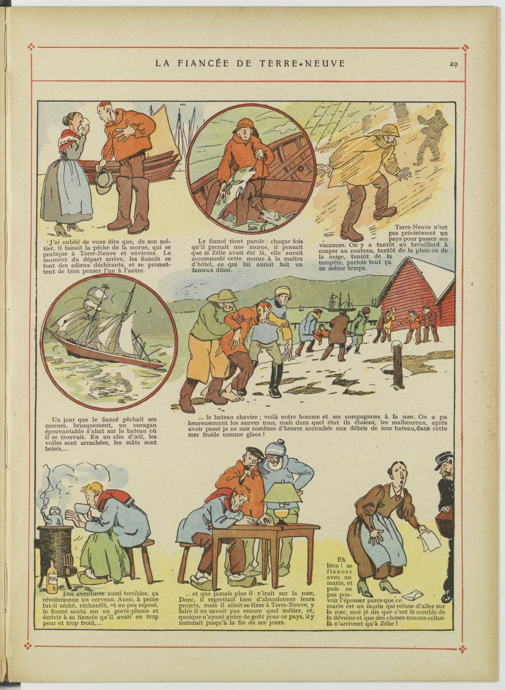 Bécassine – Bécassine au pensionnat (1928), page 30. Caumery & J.-P. Pinchon. Domaine public. Source gallica.bnf.fr / BnF.