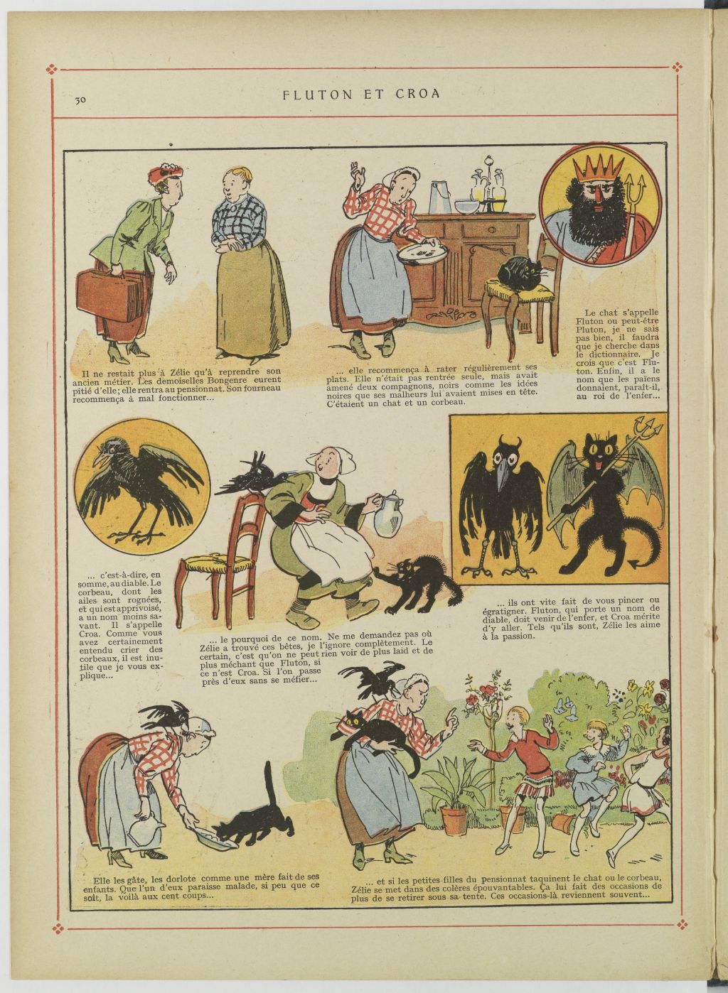 Bécassine – Bécassine au pensionnat (1928), page 31. Caumery & J.-P. Pinchon. Domaine public. Source gallica.bnf.fr / BnF.