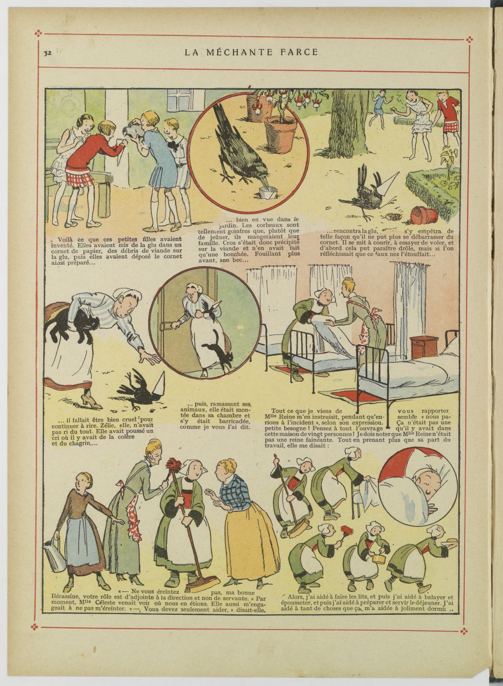 Bécassine – Bécassine au pensionnat (1928), page 33. Caumery & J.-P. Pinchon. Domaine public. Source gallica.bnf.fr / BnF.
