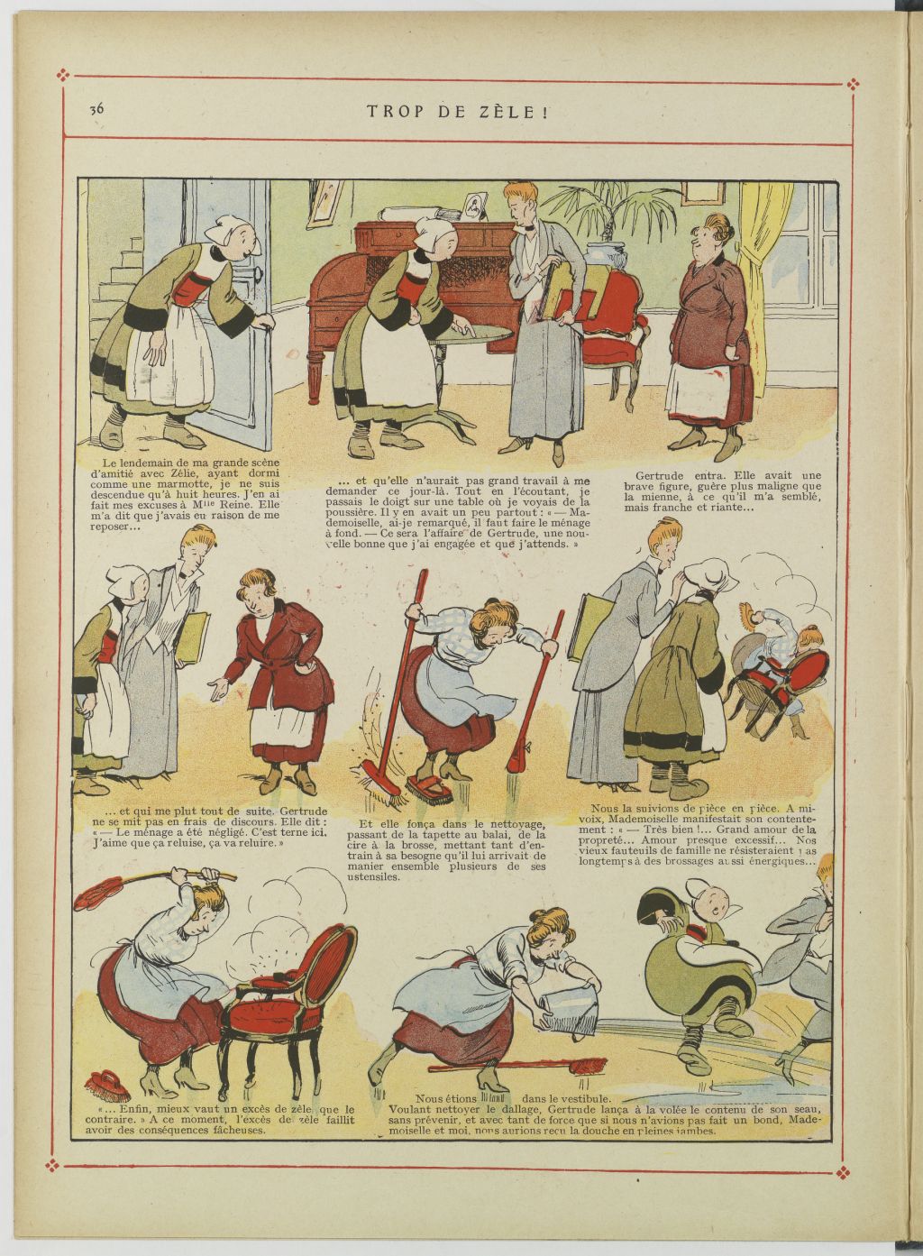Bécassine – Bécassine au pensionnat (1928), page 37. Caumery & J.-P. Pinchon. Domaine public. Source gallica.bnf.fr / BnF.
