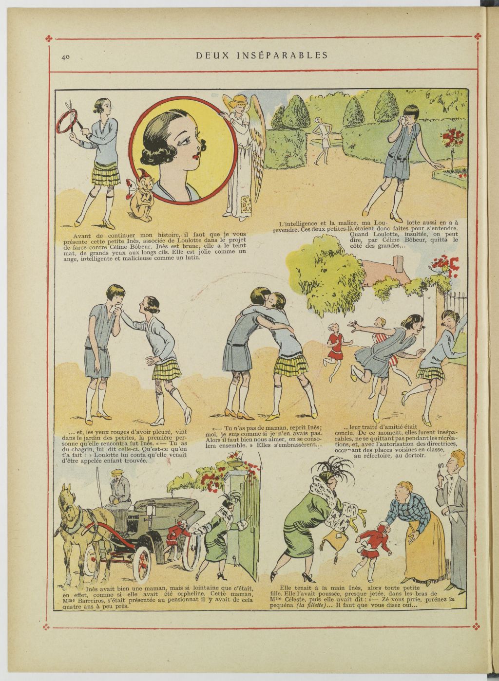 Bécassine – Bécassine au pensionnat (1928), page 41. Caumery & J.-P. Pinchon. Domaine public. Source gallica.bnf.fr / BnF.