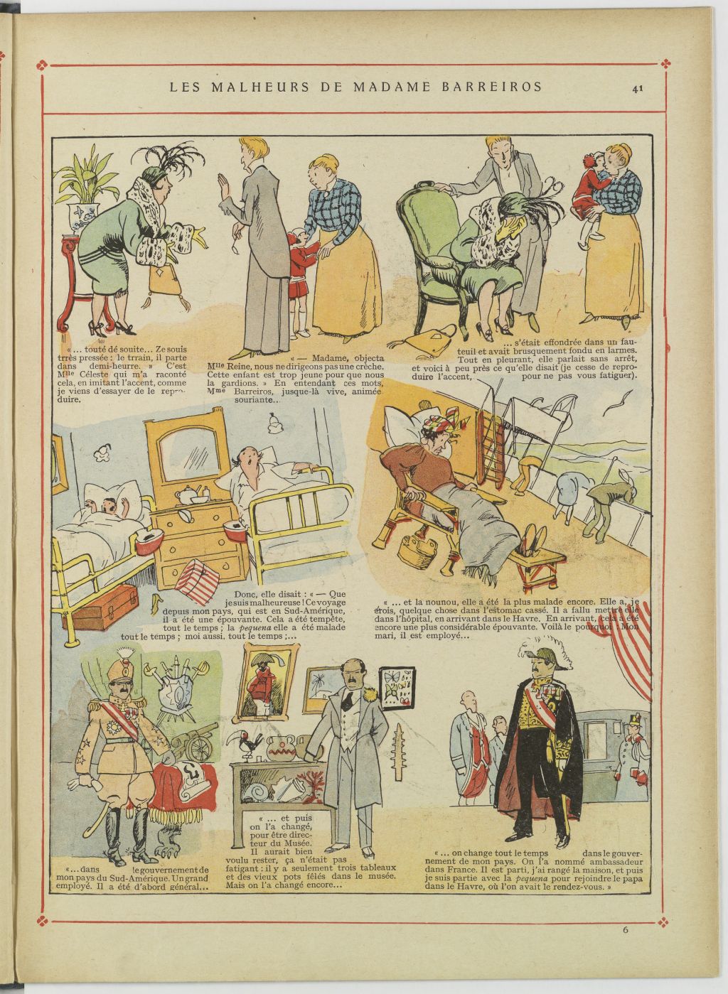 Bécassine – Bécassine au pensionnat (1928), page 42. Caumery & J.-P. Pinchon. Domaine public. Source gallica.bnf.fr / BnF.