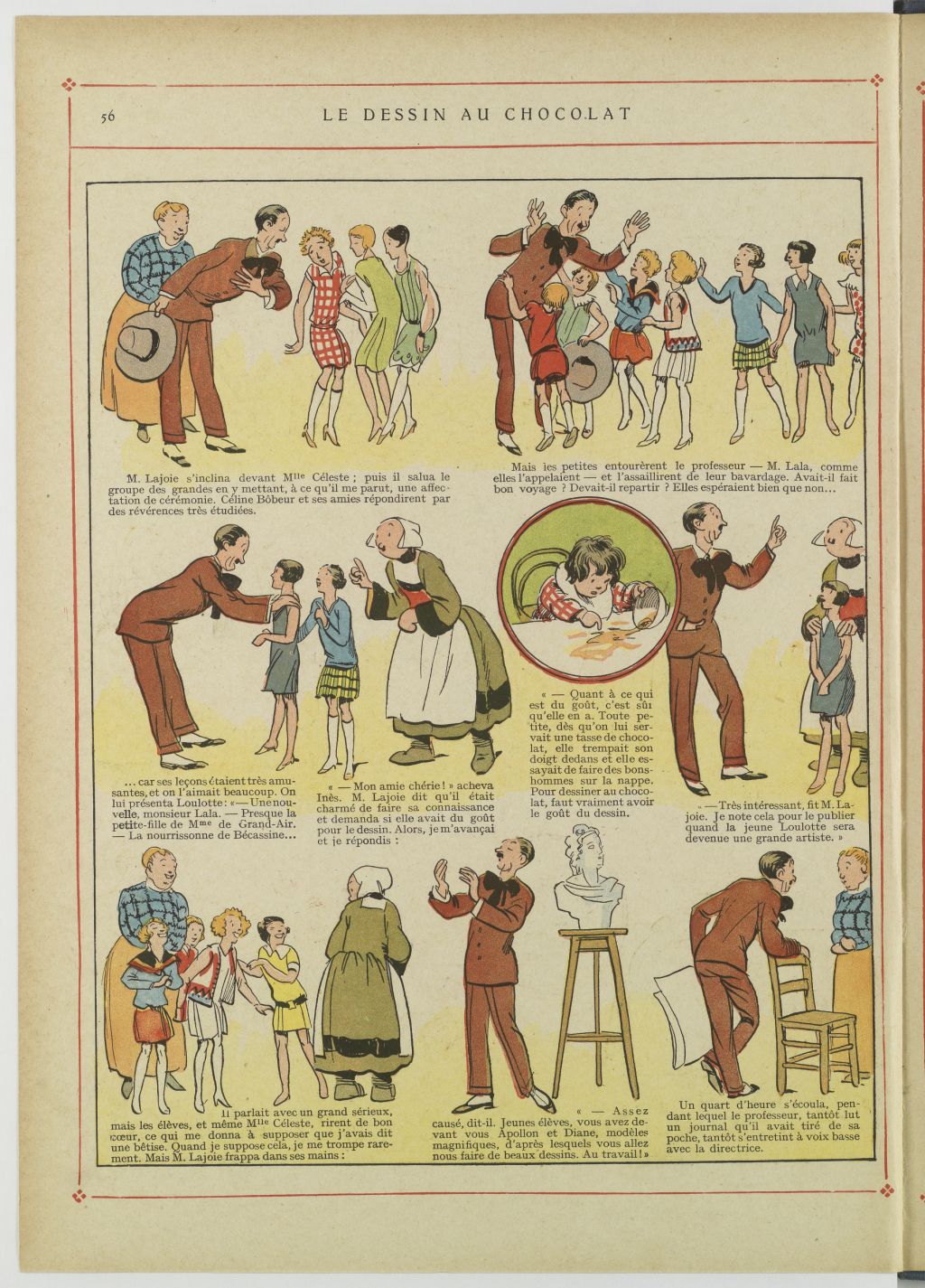 Bécassine – Bécassine au pensionnat (1928), page 57. Caumery & J.-P. Pinchon. Domaine public. Source gallica.bnf.fr / BnF.