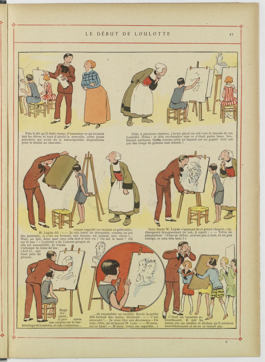 Bécassine – Bécassine au pensionnat (1928), page 58. Caumery & J.-P. Pinchon. Domaine public. Source gallica.bnf.fr / BnF.