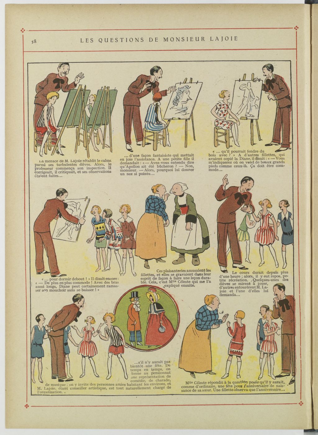 Bécassine – Bécassine au pensionnat (1928), page 59. Caumery & J.-P. Pinchon. Domaine public. Source gallica.bnf.fr / BnF.