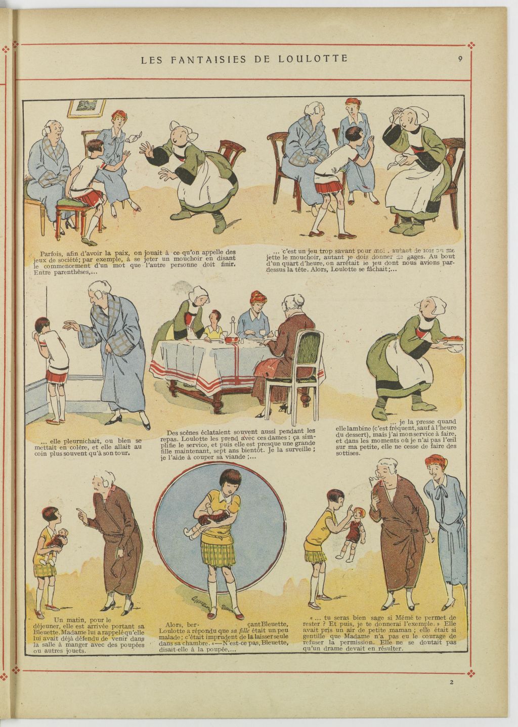 Bécassine – Bécassine au pensionnat (1928), page 10. Caumery & J.-P. Pinchon. Domaine public. Source gallica.bnf.fr / BnF.