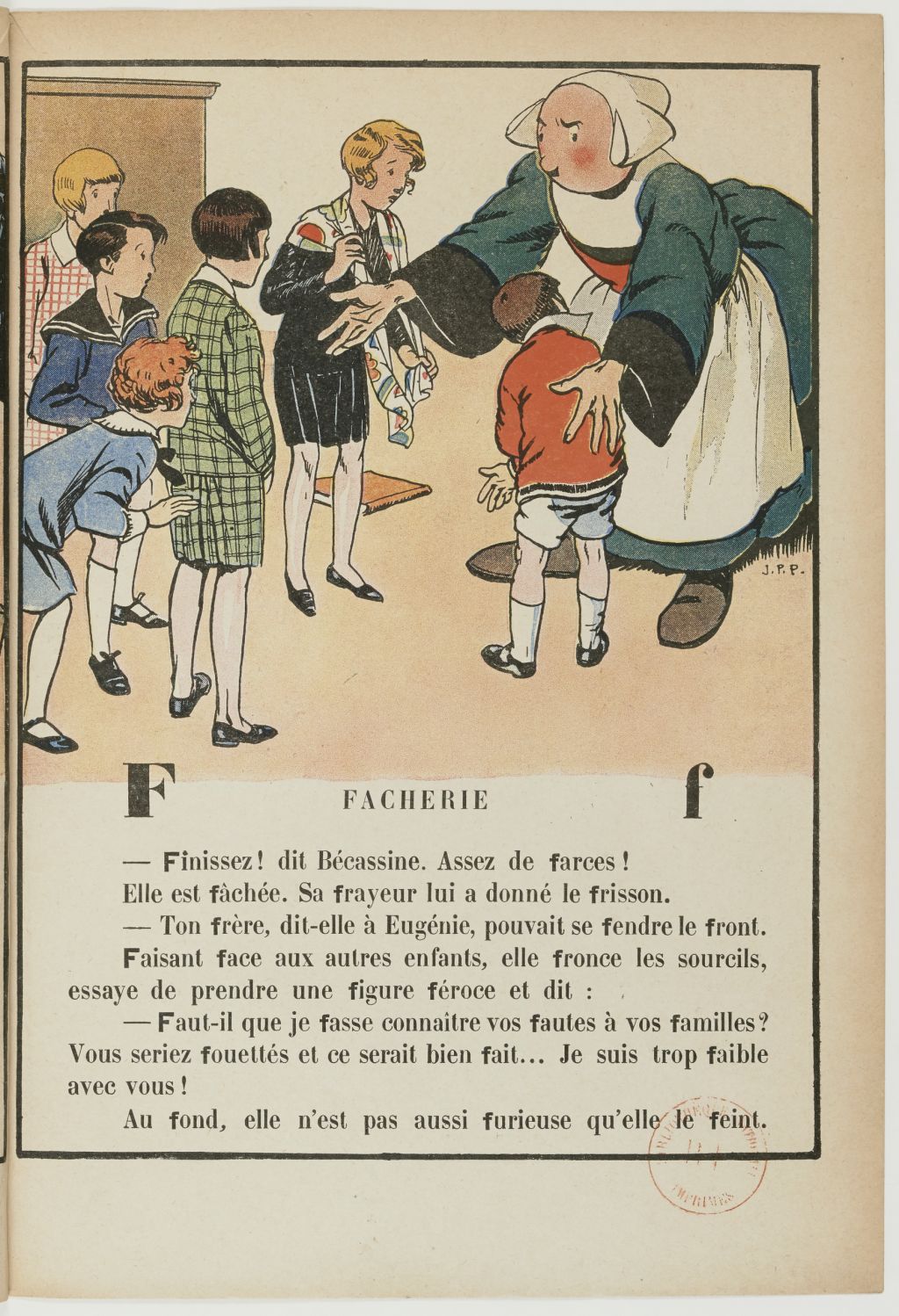 Bécassine – Bécassine, maîtresse d'école (1929), page 11. Caumery & J.-P. Pinchon. Domaine public. Source gallica.bnf.fr / BnF.