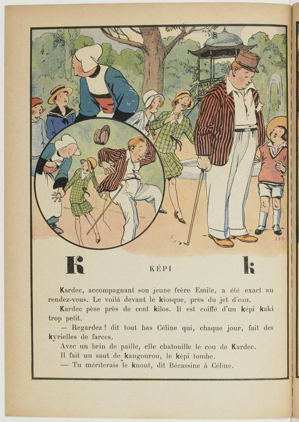 Bécassine – Bécassine, maîtresse d'école (1929), page 16. Caumery & J.-P. Pinchon. Domaine public. Source gallica.bnf.fr / BnF.