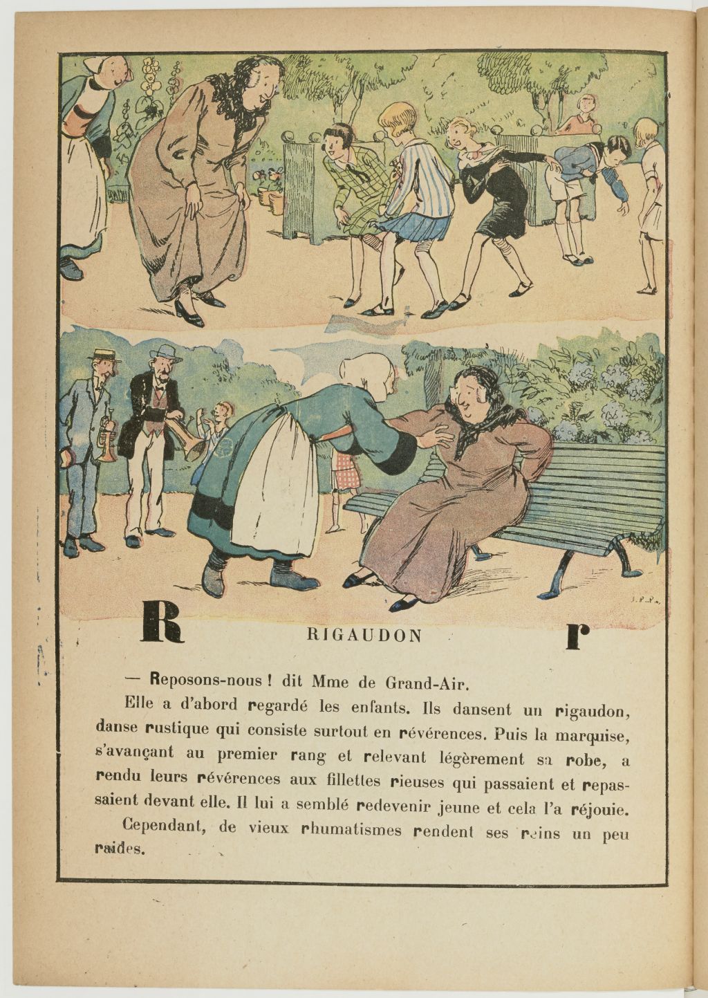 Bécassine – Bécassine, maîtresse d'école (1929), page 24. Caumery & J.-P. Pinchon. Domaine public. Source gallica.bnf.fr / BnF.