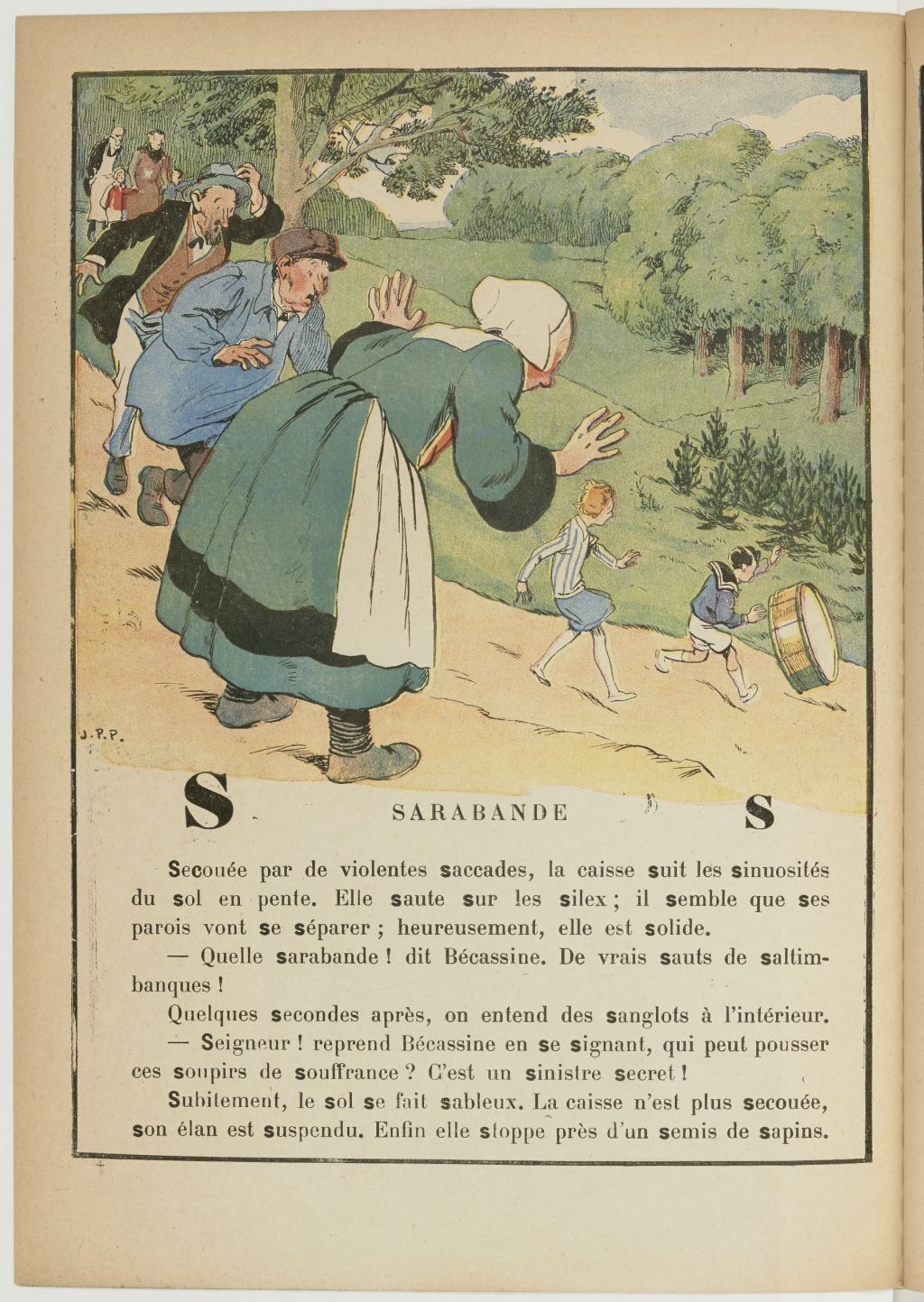 Bécassine – Bécassine, maîtresse d'école (1929), page 26. Caumery & J.-P. Pinchon. Domaine public. Source gallica.bnf.fr / BnF.