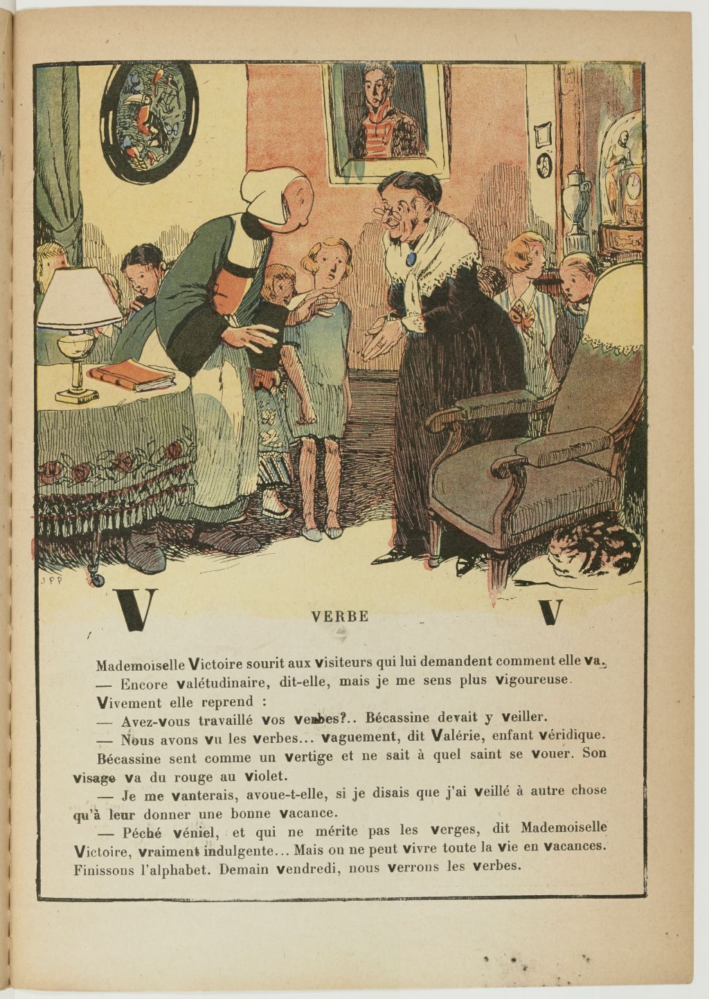 Bécassine – Bécassine, maîtresse d'école (1929), page 31. Caumery & J.-P. Pinchon. Domaine public. Source gallica.bnf.fr / BnF.
