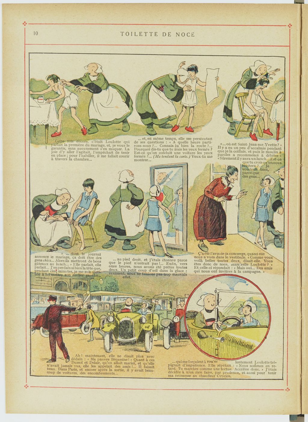Bécassine – Bécassine en aéroplane (1930), page 11. Caumery & J.-P. Pinchon. Domaine public. Source gallica.bnf.fr / BnF.