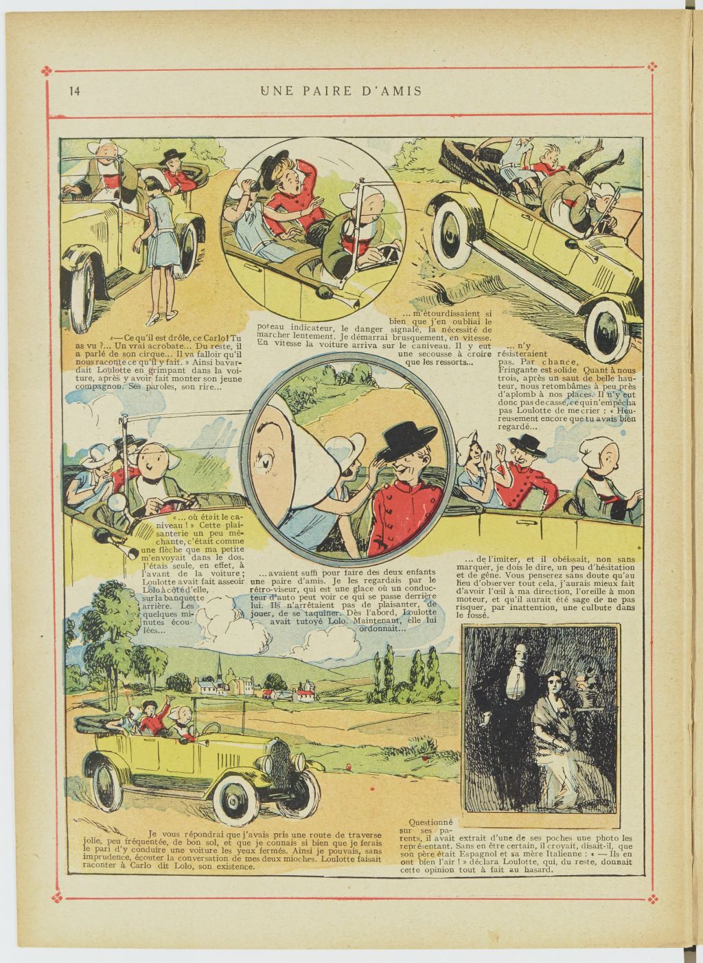 Bécassine – Bécassine en aéroplane (1930), page 15. Caumery & J.-P. Pinchon. Domaine public. Source gallica.bnf.fr / BnF.