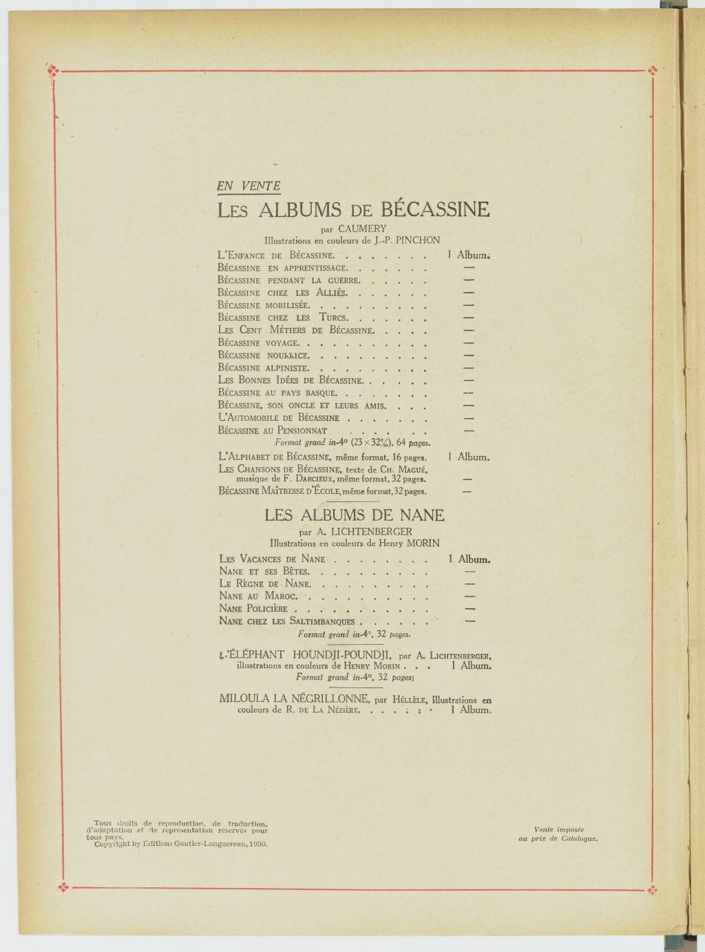 Bécassine – Bécassine en aéroplane (1930), page 3. Caumery & J.-P. Pinchon. Domaine public. Source gallica.bnf.fr / BnF.