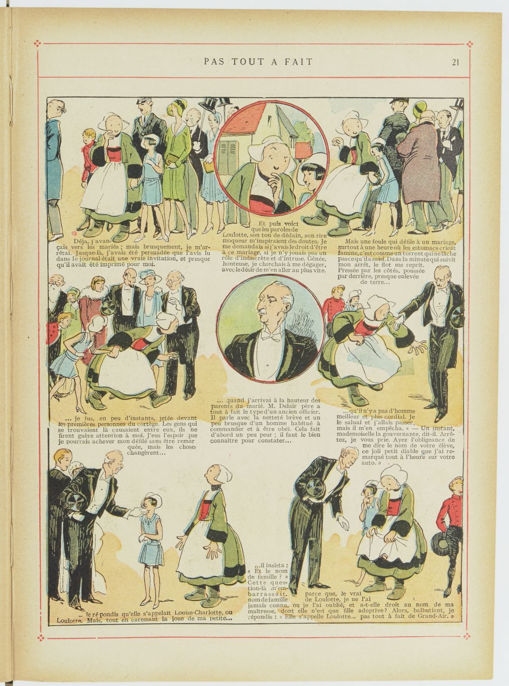Bécassine – Bécassine en aéroplane (1930), page 22. Caumery & J.-P. Pinchon. Domaine public. Source gallica.bnf.fr / BnF.