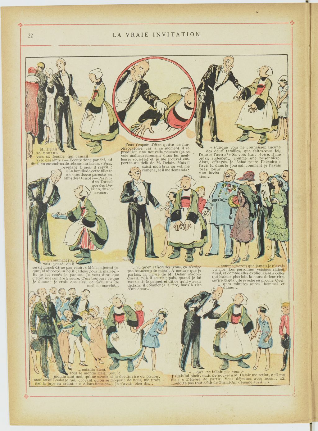 Bécassine – Bécassine en aéroplane (1930), page 23. Caumery & J.-P. Pinchon. Domaine public. Source gallica.bnf.fr / BnF.