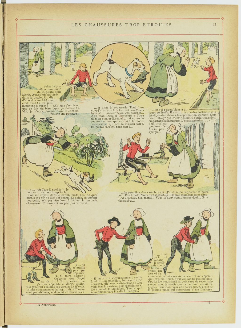 Bécassine – Bécassine en aéroplane (1930), page 26. Caumery & J.-P. Pinchon. Domaine public. Source gallica.bnf.fr / BnF.
